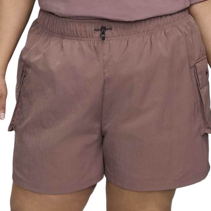 Nike Nike Sportswear Essentials Cargo Shorts Women's Smokey Mauve Red/Black