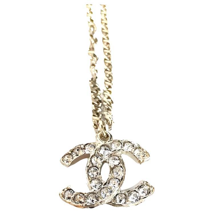 CHANEL Laces Metal Necklaces Women's