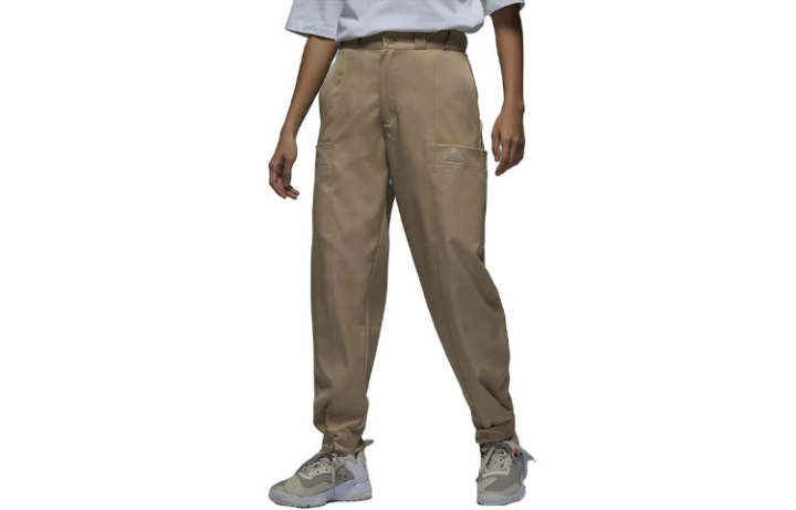 Jordan Jordan Casual Pants Women's Khaki Moderate Straight Fit Pants