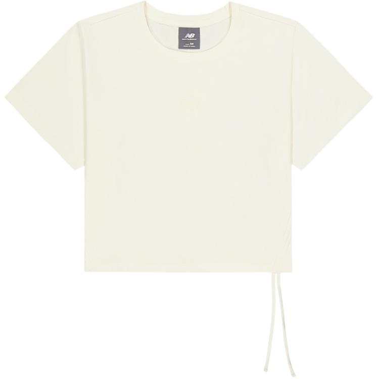 New Balance New Balance T Shirts Women's Ecru Crew Neck Moderate