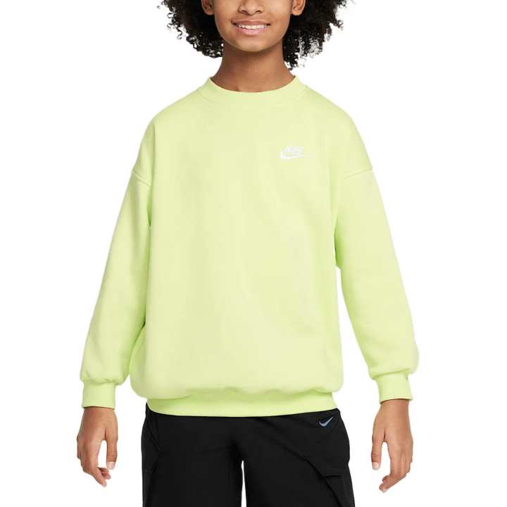 Nike Nike Sweatshirt SS25 Light Lemon Twist/White Kids'