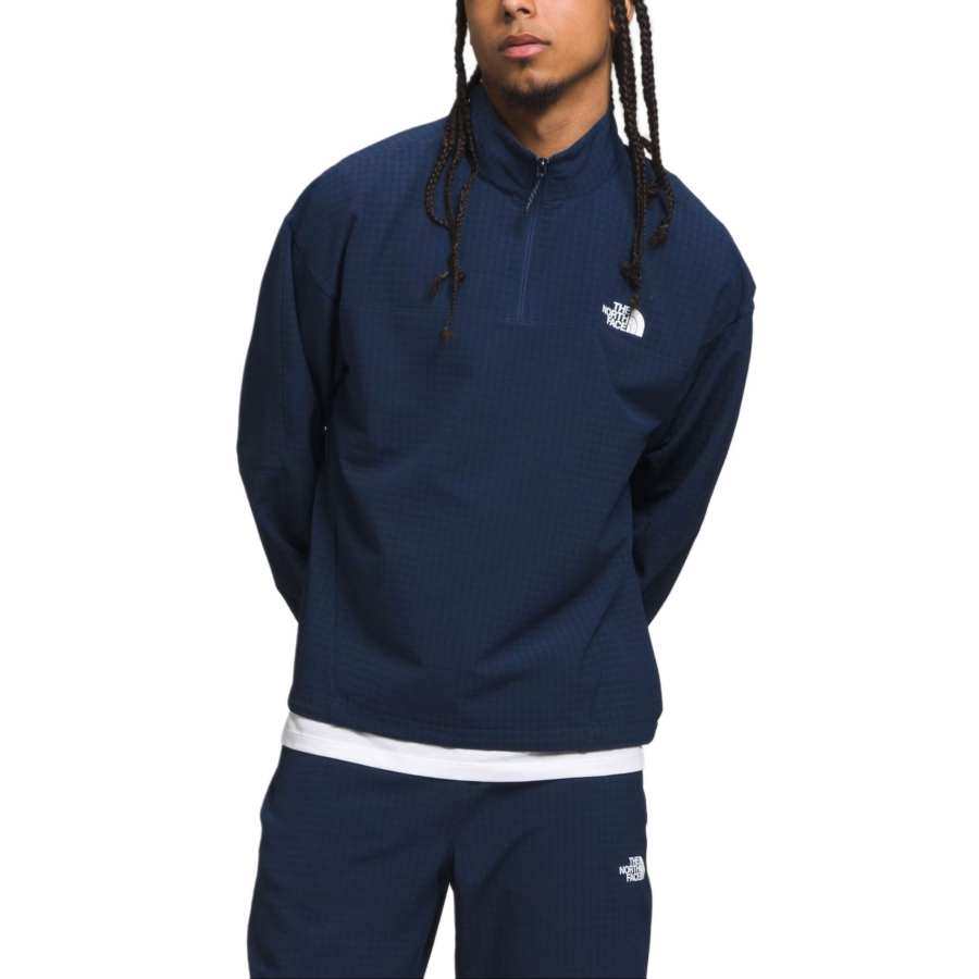 THE NORTH FACE Sweatshirts Men's Blue Stand Collar Moderate Other