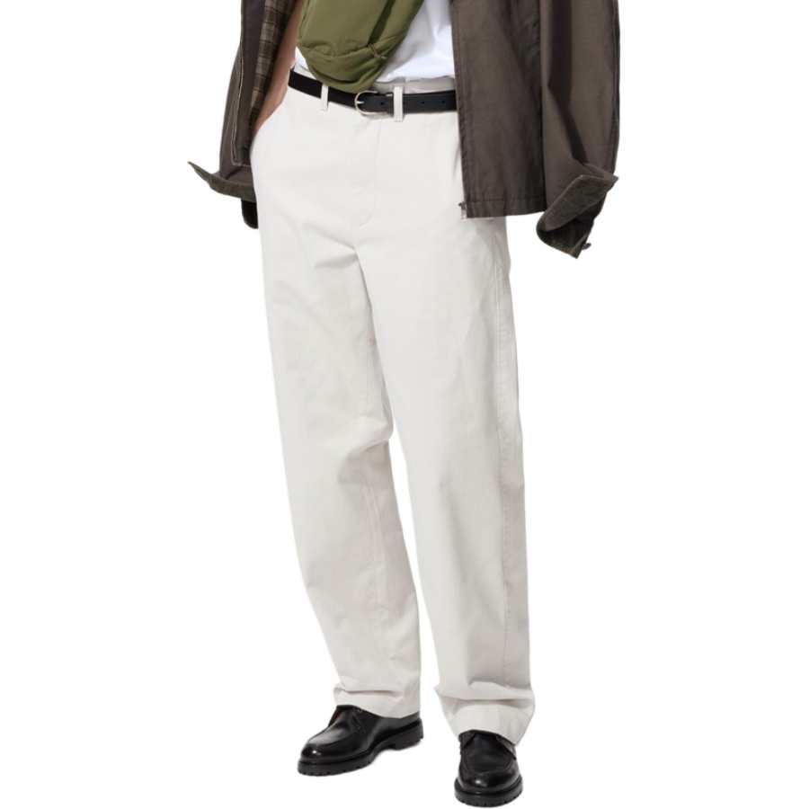 UNIQLO Casual Pants Unisex Light Beige Moderate Straight Fit Pants