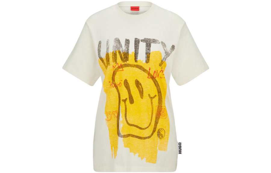 HUGO BOSS 【Previous Season】Unity-print cotton T-shirt