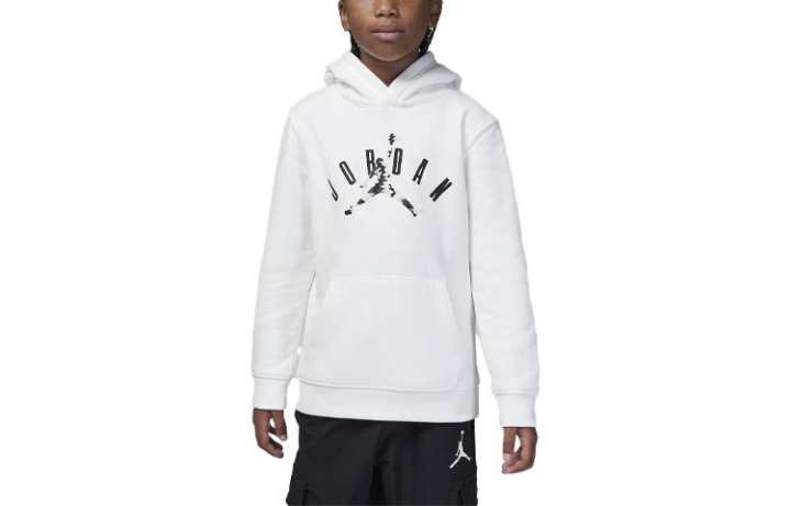 Jordan Jordan Sweatshirt MJ Flight MVP Pullover Hoodie White Kids'