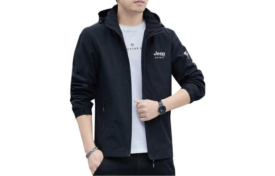 JEEP SPIRIT Windproof Windbreaker Jacket Men's