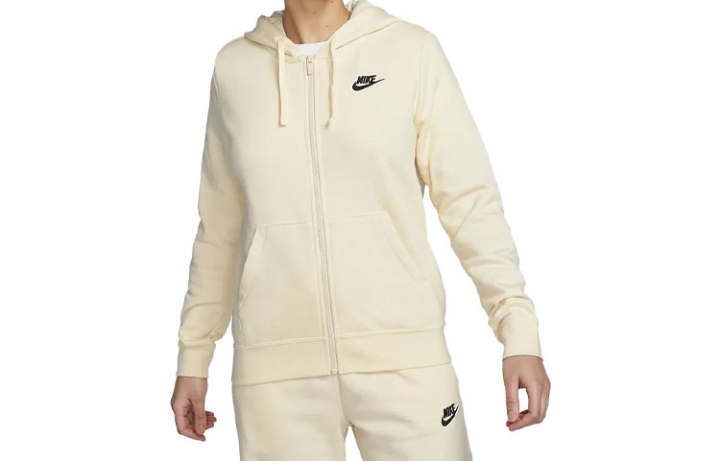 Nike Nike Sweatshirts Women's Ecru Hooded Moderate Cardigan