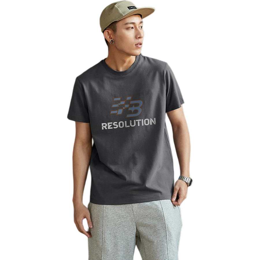 Tonlion T Shirts Men's Crew Neck Moderate Straight Fit