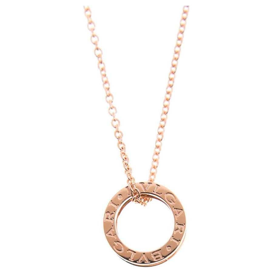 Bvlgari 10's 18kt rose gold B-zero1 necklace