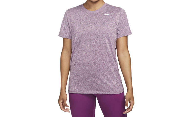 Nike Nike T Shirts Women's Lotus Color Crew Neck Moderate Straight Fit