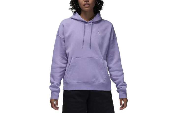 Jordan Jordan Sweatshirts Women's Light Purple Hooded Moderate Regular
