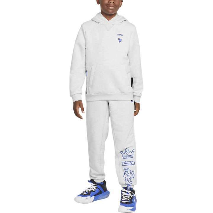 Nike Nike Sweatshirt Dri Fit Photon Dust/Heather/Royal Pulse Teenagers