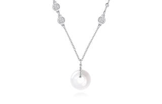 CLARKIA FLOWER Chalcedony Necklaces Unisex