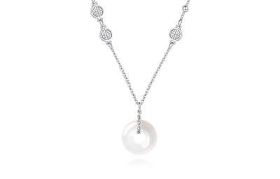 CLARKIA FLOWER Chalcedony Necklaces Unisex