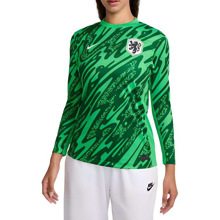 Nike Nike Dutch National Team Netherlands 2024/25 Stadium Goalkeeper Soccer Jersey Women's Pine Wood Green
