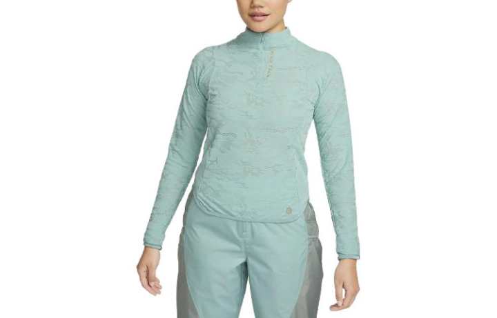 Nike Nike T Shirts Women's Mineral Stand Collar Moderate Straight Fit