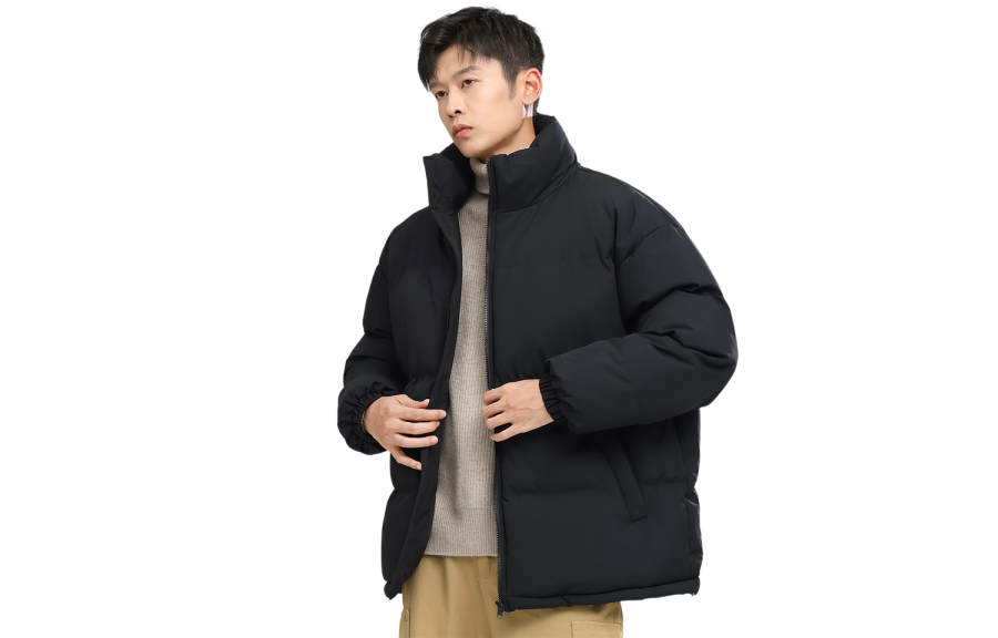 BALENO Puffer Jackets Unisex Stand Collar Thickened Padded Puffer Jacket