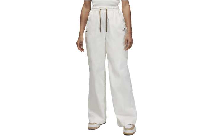 Jordan Jordan Knitted Sweatpants Women's White Moderate Straight Fit Pants