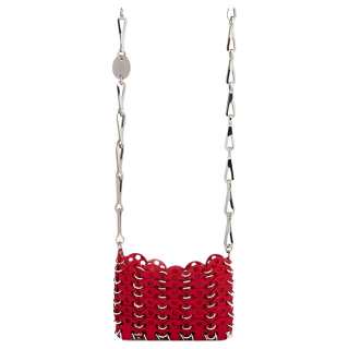 Paco Rabanne Brass Crossbody Bags Women's Red