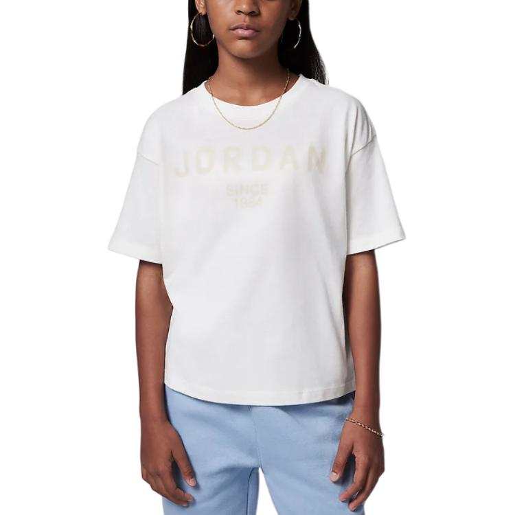 Jordan Jordan T Shirt Sail White Children Aged 3 7 Years Old