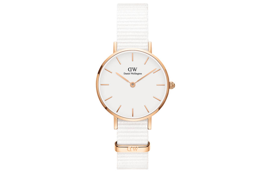 DW/DanielWellington Daniel Wellington DW Watch Women's, Woven Texture Gilded Watch, Minimalist Style Versatile Innocent Yet Alluring