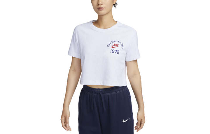 Nike Nike Drop Shoulder Sleeve T Shirt Women's White