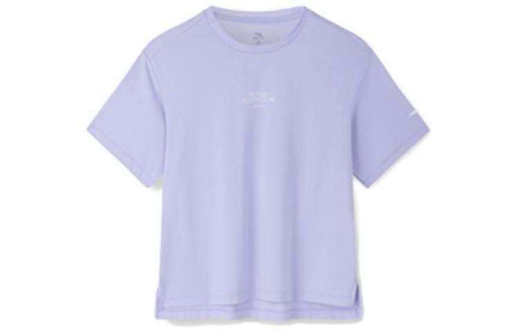 Anta Variety Training Collection Drop Shoulder Sleeve T Shirt Women's Waterlight Purple