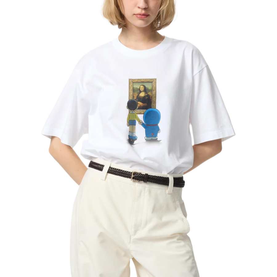 UNIQLO x Doraemon SS25 T Shirt Unisex White