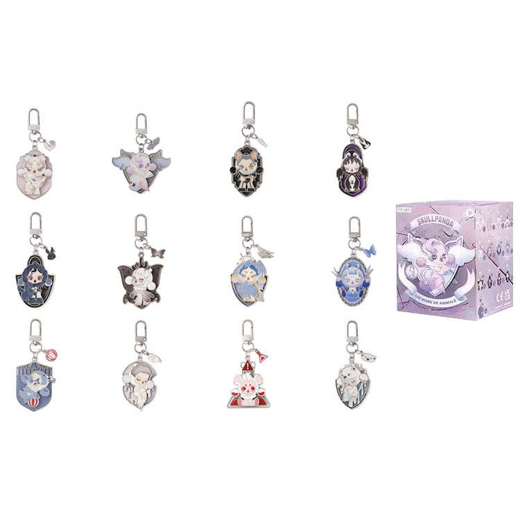 POP MART Skullpanda Dream Eating Animal Collection Pendant Mystery Boxes Single Mystery Box/Whole Box 12 Pcs