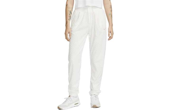 Nike Nike Knitted Sweatpants Women's White Moderate Cuffed Pants