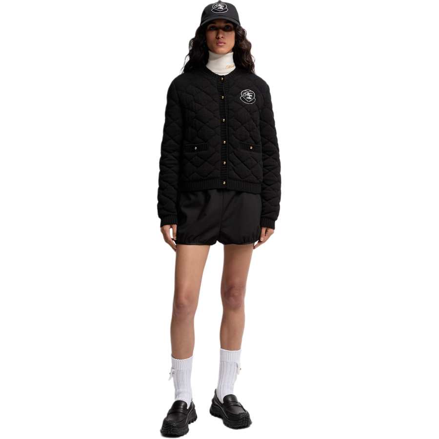Moncler Quilted Heart logo Cardigan