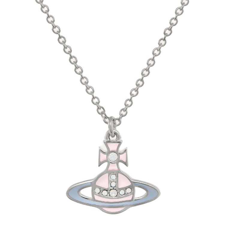 Vivienne Westwood Enamel Brass Necklaces Men's Silver