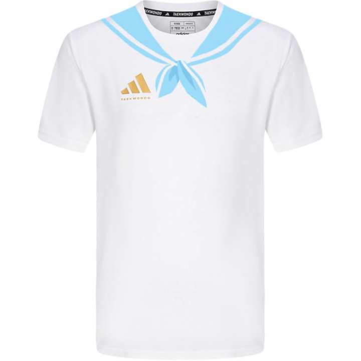 Adidas Adidas T Shirts Unisex White Crew Neck Moderate Straight Fit