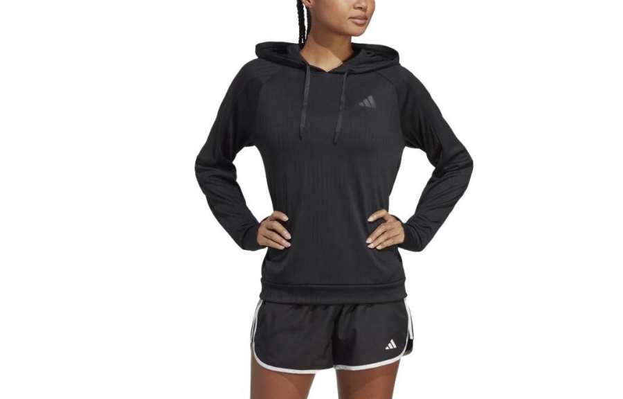 Adidas Adidas Sweatshirts Women's Black Hooded Moderate Other