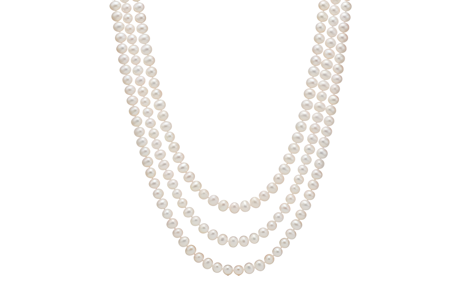 TIFFANY & CO. Ziegfeld Collection Freshwater Pearl, Sterling Silver Necklaces Women's White