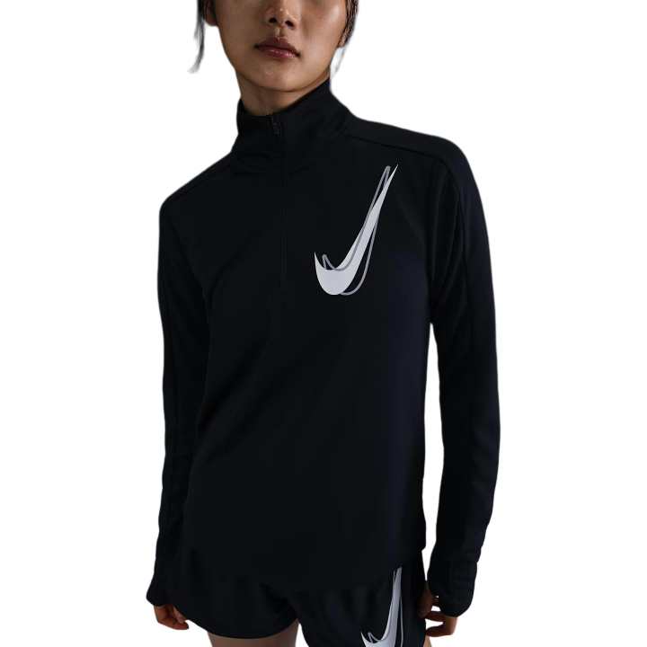 Nike Nike T Shirts Women's Black Stand Collar