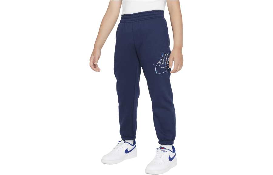 Nike Nike Sweatpants Sportswear Shine Fleece Trousers Younger Trousers Kids' Blue