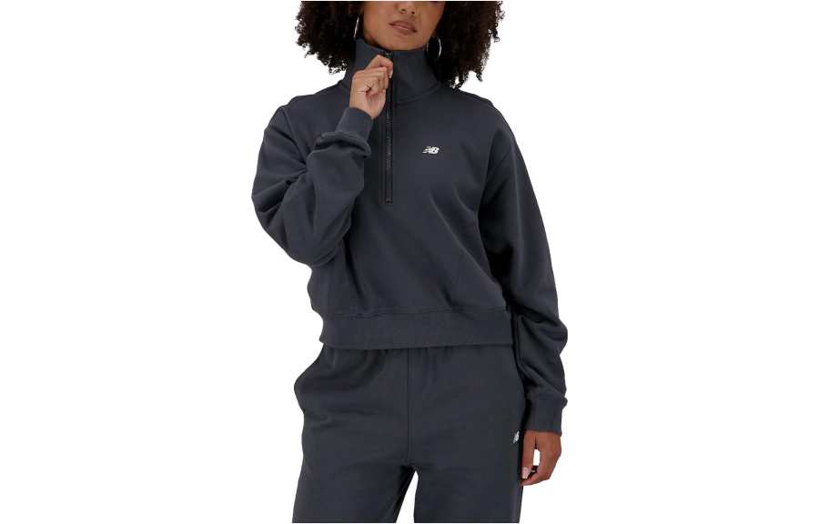 New Balance New Balance Sweatshirts Women's Cyan Black Stand Collar Moderate Other