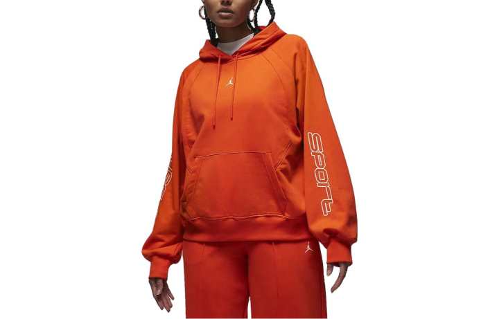 Jordan Jordan Sweatshirts Women's Passionate Red Hooded Moderate Regular