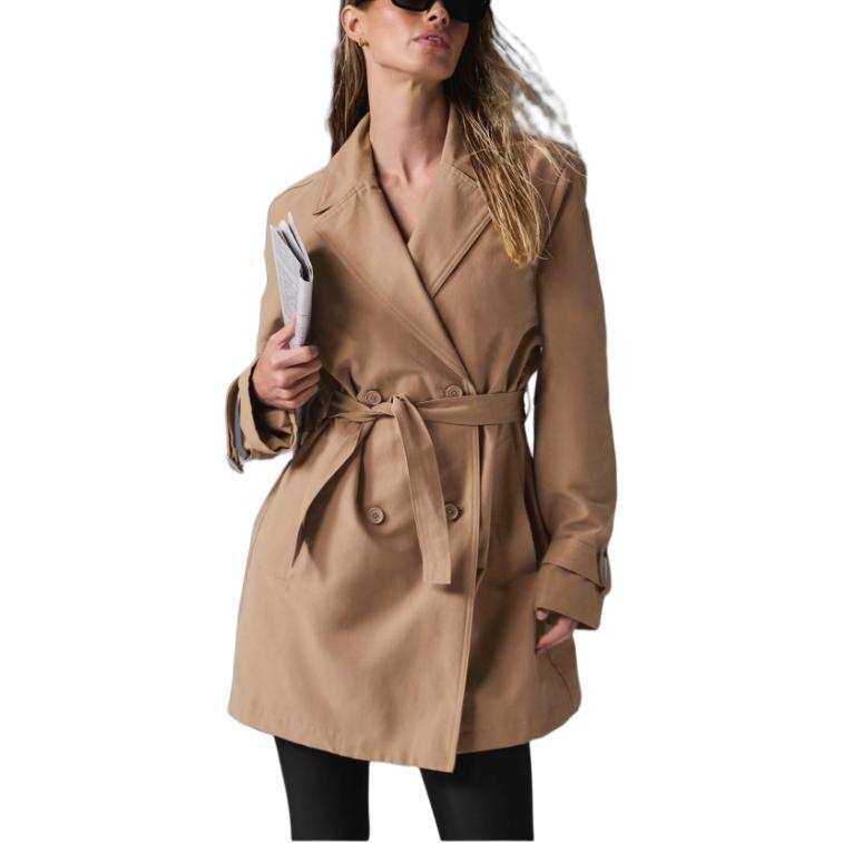 Alo Yoga Prime Trench Coat Women's Apricot