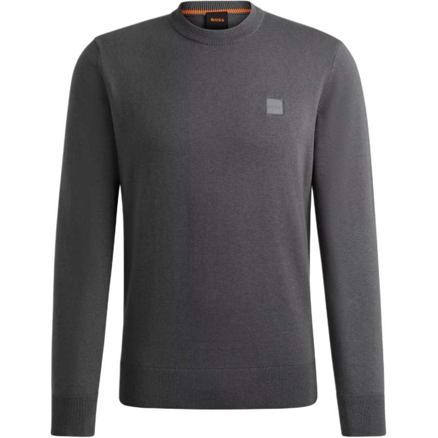 HUGO BOSS Kanovano Logo Patch Knitted Jumper