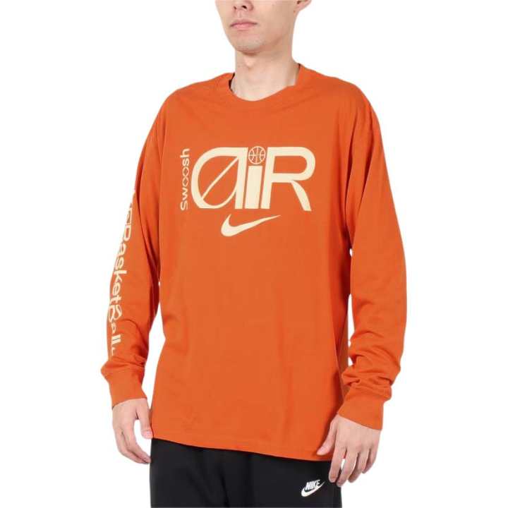 Nike Nike T Shirts Men's Orange Crew Neck