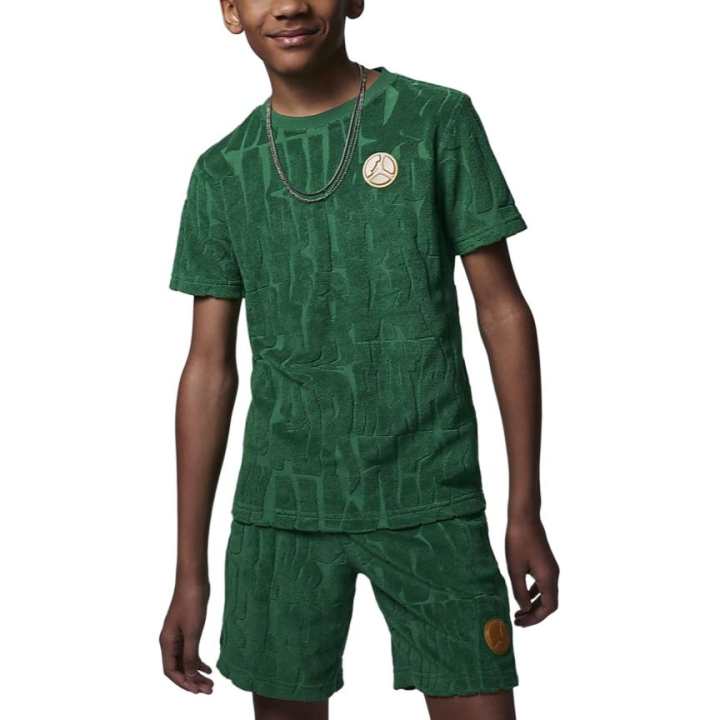 Jordan Jordan Fuel Up Cool Down Printed Terry T Shirt T Shirt Turquoise Kids'