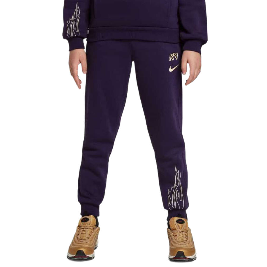 Nike Nike Full Length Pants ClubKylian Mbapp SS25 Dark Purple/Light Ivory White/Metallic Gold Kids'