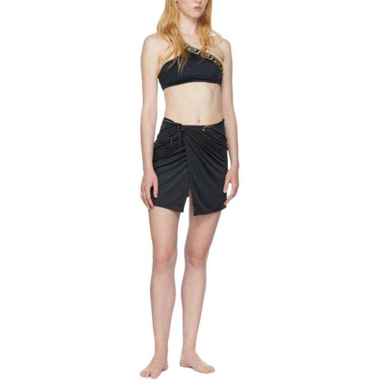 VERSACE Casual Short Skirts Women's Black