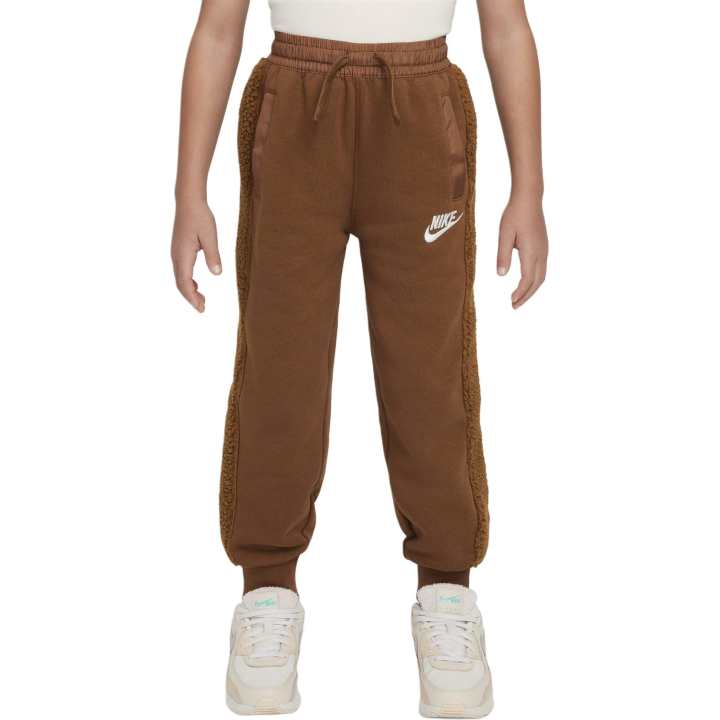 Nike Nike Full Length Pants Sportswear Brand Logo Fleece Lined Comfortable Minimalist Style Light British Umber