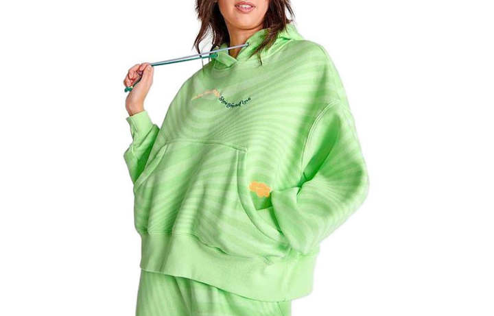 Nike Nike Sweatshirts Women's Green Hooded Moderate Regular