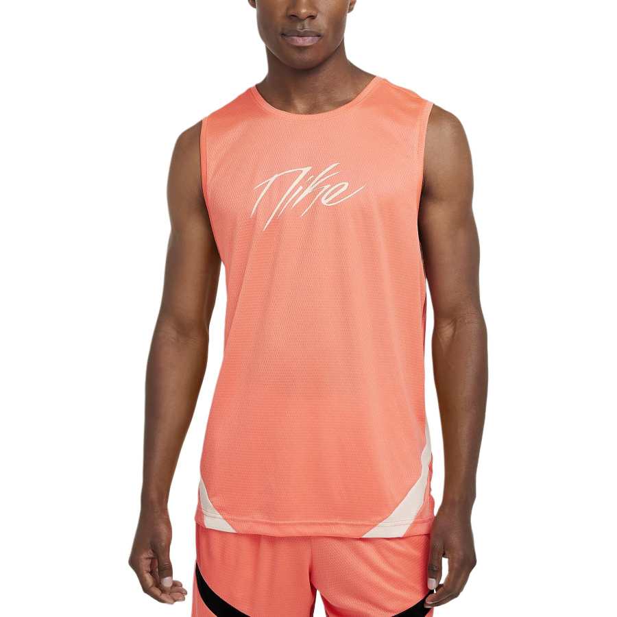 Nike Nike Dri Fit Basketball Jersey Men's Light Wild Mango/Light Mineral Wood Brown