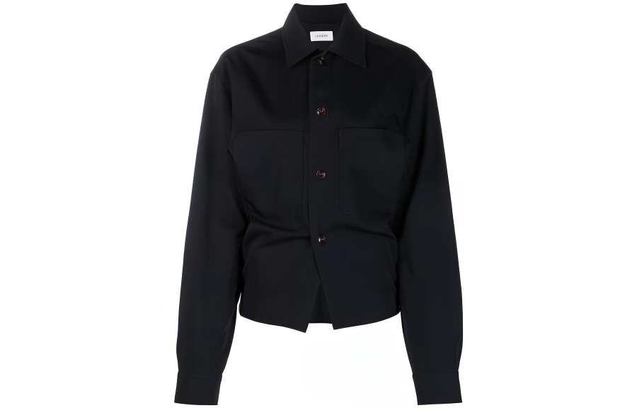 Lemaire balloon-sleeve wool shirt