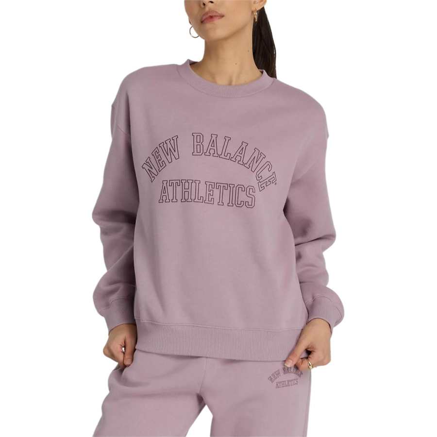New Balance New Balance Graphic Fleece Crew Sweatshirt Women's Purple